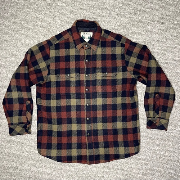 L. L. Bean wool insulated shirt jacket - Picture 2 of 12